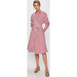 Polo Ralph Lauren - Sukienka. Czerwone sukienki damskie Polo Ralph Lauren, na co dzień, bez wzorów, z bawełny, casualowe, bez kołnierzyka, bez ramiączek, mini, proste. W wyprzedaży za 539.90 zł.