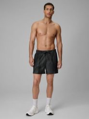 4F Spodenki plażowe boardshorty męskie - czarne L. Czarne szorty męskie 4f, l, bez wzorów, z materiału. Za 99.99 zł.