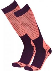 Skarpety narciarskie damskie Fundango Ski Socks. Czerwone skarpety damskie Fundango, bez wzorów, z materiału. Za 79.90 zł.