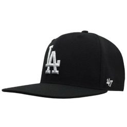 Czapka z daszkiem męska 47 Los Angeles Dodgers No Shot Captain. Czarne czapki i kapelusze męskie 47 Brand, bez wzorów, z bawełny, sportowe. Za 119.99 zł.