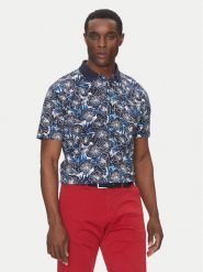Hechter Paris Polo 74028 151920 Granatowy Regular Fit. Niebieskie koszulki polo męskie Hechter Paris, l, bez wzorów, z bawełny, bez ramiączek. Za 239.99 zł.