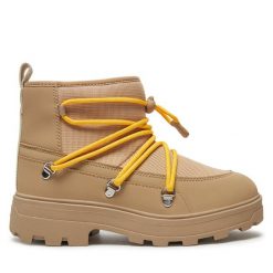 Botki Tretorn. Brązowe botki damskie Tretorn, bez obcasa, na płaskiej podeszwie, bez zapięcia. Za 589.99 zł.