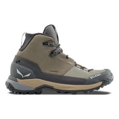 Damskie buty trekkingowe Salewa Puez Leather Mid PTX. Brązowe trekkingi damskie Salewa, trekkingowe. Za 883.20 zł.