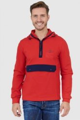 AERONAUTICA MILITARE Czerwona bluza męska z kapturem i suwakiem, Rozmiar M. Czerwone bluzy męskie Aeronautica Militare, m, bez wzorów, z kapturem. W wyprzedaży za 380.99 zł.