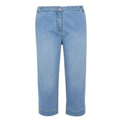 Spodnie Damskie Bayletta Capri. Niebieskie spodnie sportowe damskie Regatta, bez wzorów, trekkingowe. Za 171.99 zł.