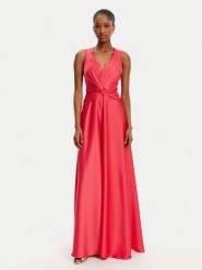 Rinascimento Sukienka wieczorowa CFC0122455003 Różowy Regular Fit. Czerwone sukienki damskie Rinascimento, l, bez wzorów, z syntetyku, wizytowe, bez kołnierzyka, bez ramiączek. Za 429.99 zł.