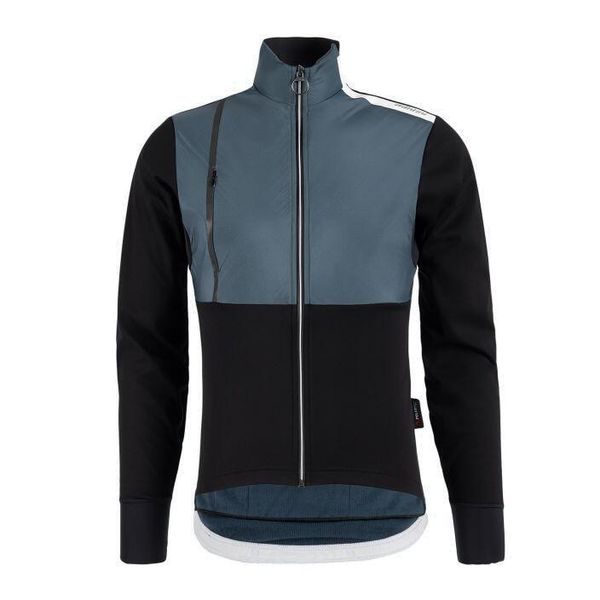 Kurtka rowerowa męska Santini Vega Absolute. Czarne kurtki męskie SANTINI, na jesień, m, bez wzorów, z materiału, rowerowe. Za 525.00 zł.