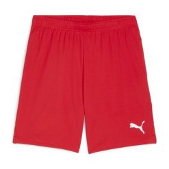 Szorty Puma TeamGoal. Czerwone krótkie spodenki sportowe męskie Puma, xl, bez wzorów, z materiału, do piłki nożnej. Za 157.50 zł.