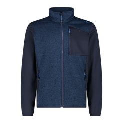 Bluza męska turystyczna CMP 34H6247. Niebieskie bluzy męskie CMP, m, bez wzorów, bez kaptura. W wyprzedaży za 230.99 zł.