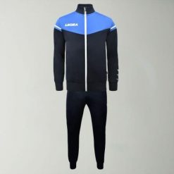 Dres gimnastyczny sender męski niebieski bluette. Niebieskie buty sportowe męskie Legea, z dresówki, bez zapięcia, na fitness i siłownię. W wyprzedaży za 139.50 zł.