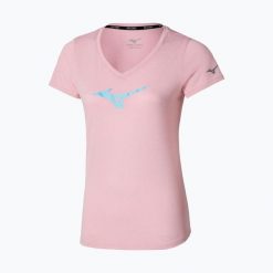Koszulka do biegania damska Mizuno Core Runbird Tee. Czerwone koszulki sportowe damskie Mizuno, s, bez wzorów, z materiału, bez kołnierzyka, bez ramiączek, do biegania. Za 109.99 zł.