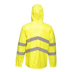 Kurtka Odblaskowa Unisex Dla Dorosłych HiVis Łatwe Pakowanie. Żółte kurtki damskie Regatta, xl, bez wzorów, z materiału, z kapturem. Za 155.99 zł.
