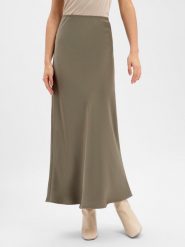 Neo Noir Damska satynowa spódnica maxi - Vicky Kobiety Satyna zielony jednolity, 42. Zielone spódnice damskie Neo Noir, bez wzorów, z materiału, eleganckie, maxi. Za 349.95 zł.
