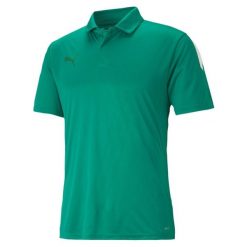 Koszulka sportowa męska Puma 65725705. Zielone koszulki sportowe męskie Puma, m, bez wzorów, z materiału, bez kołnierzyka, bez ramiączek, do piłki nożnej. Za 204.00 zł.