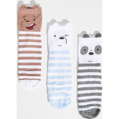 Skarpetki We bare bears - Wielobarwn. Szare skarpety damskie Sinsay. Za 19.99 zł.