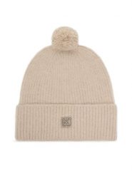 Calvin Klein Czapka Emblem Brushed LV04D8067G Beżowy. Brązowe czapki i kapelusze damskie Calvin Klein, na zimę, bez wzorów, z materiału. Za 259.99 zł.