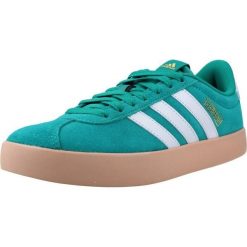 Buty ADIDAS VL COURT 3.0 Zielony. Zielone obuwie sportowe damskie Adidas, na fitness i siłownię. Za 306.15 zł.
