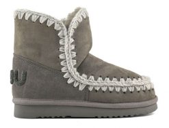 MOU ESKIMO 18 GLITTER LOGO Śniegowce damskie. Szare śniegowce i trapery damskie Mou, z materiału. W wyprzedaży za 823.99 zł.