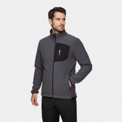 Bluza polarowa Polartec® 100 męska Alpinus. Czarne bluzy męskie Alpinus, m, bez wzorów, z polaru, bez kaptura. Za 349.00 zł.