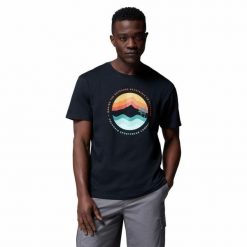 T-shirt bawełniany męski Columbia Path Lake Graphic Tee II z krótkim rękawem. Brązowe t-shirty męskie Columbia, m, bez wzorów, z bawełny, bez kołnierzyka. Za 79.99 zł.