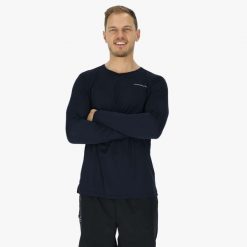 Koszulka Treningowa Męska Swedemount Ultra Light LS Tee II szybkoschnąca. Niebieskie koszulki sportowe męskie SWEDEMOUNT, l, bez wzorów, z materiału, bez kołnierzyka, bez ramiączek, do biegania. Za 126.99 zł.