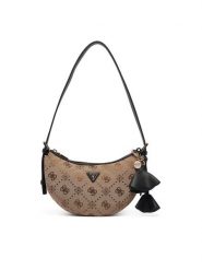 Guess Torebka Katie HWJP22 53180 Beżowy. Brązowe torebki do ręki damskie Guess, z aplikacjami, z materiału, bez dodatków. Za 494.99 zł.