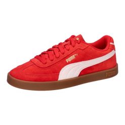 Puma Buty Club Ii Era Suede 40071708. Czerwone eleganckie półbuty Puma, z gumy, eleganckie, bez zapięcia. Za 182.99 zł.