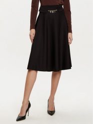 Rinascimento Spódnica midi CFC0121918003 Czarny Regular Fit. Czarne spódnice damskie Rinascimento, s, bez wzorów, z syntetyku, midi. Za 479.99 zł.