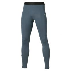 Legginsy Mizuno Core Impulse. Szare legginsy sportowe męskie Mizuno, l, bez wzorów, z materiału, długie, do biegania. Za 254.00 zł.