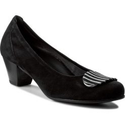 Półbuty GABOR - 66.152.47 Schwarz. Czarne półbuty damskie Gabor, z materiału, eleganckie. W wyprzedaży za 279.00 zł.