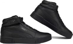 Puma Buty damskie Puma Carina 2.0 Mid czarne 385851 01 37,5. Czarne obuwie sportowe damskie Puma, bez wzorów. Za 282.71 zł.