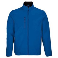 Męska Kurtka Soft Shell Falcon. Niebieskie kurtki sportowe męskie SOL'S, m, bez wzorów, trekkingowe. Za 227.99 zł.