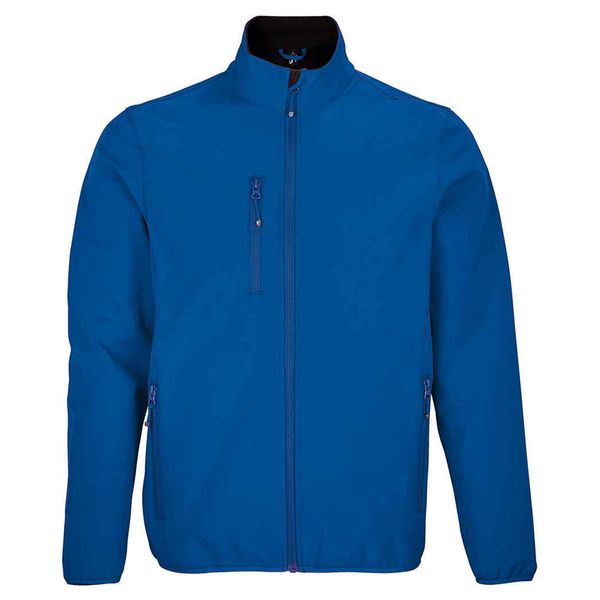 Męska Kurtka Soft Shell Falcon. Niebieskie kurtki męskie SOL'S, m, bez wzorów, trekkingowe. Za 239.99 zł.