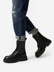 G-Star Raw Trzewiki EO-GEDIZ-8092 Czarny. Czarne śniegowce i trapery damskie G-Star, ze skóry. Za 449.99 zł.