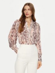 Guess Bluzka W5RH16 WDW82 Kolorowy Classic Fit. Bluzki damskie Guess, xs, z aplikacjami, z syntetyku, bez kołnierzyka, bez ramiączek. Za 259.99 zł.