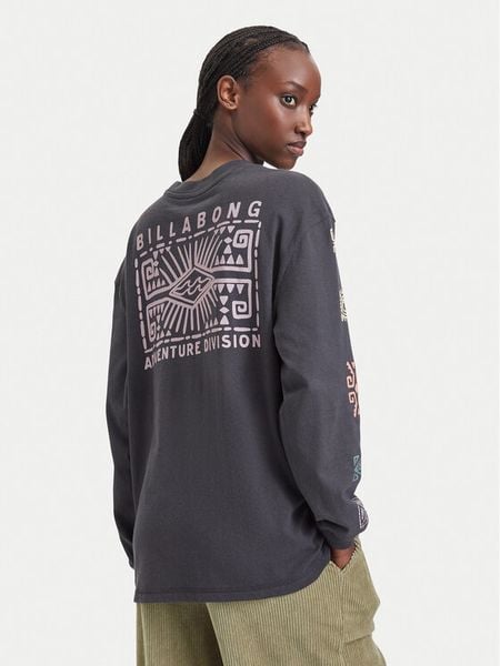 Billabong Bluzka EBJZT00668 Czarny Oversize. Czarne bluzki damskie Billabong, l, bez wzorów, z bawełny, bez kołnierzyka, bez ramiączek. Za 179.99 zł.
