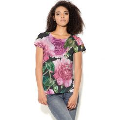 Colour Pleasure Koszulka CP-034 192 czarno-zielono-różowa r. XXXL/XXXXL. Bluzki damskie Colour Pleasure. Za 70.35 zł.