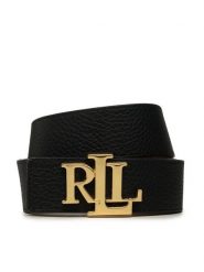 LAUREN RALPH LAUREN Pasek 412912040001 Czarny. Czarne paski damskie Lauren Ralph Lauren, bez wzorów, ze skóry. Za 491.99 zł.
