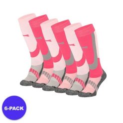 Skarpety narciarskie dla dorosłych unisex 6 par. Czerwone skarpety damskie XTREME, bez wzorów, z materiału. W wyprzedaży za 293.45 zł.