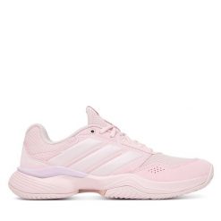 Buty do tenisa adidas. Czerwone obuwie sportowe damskie Adidas, bez wzorów, tenisowe. Za 329.99 zł.