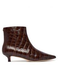LAUREN RALPH LAUREN Botki 802P18303001 Brązowy. Brązowe botki damskie Lauren Ralph Lauren, ze skóry, bez obcasa, na szpilce, bez zapięcia. Za 1,199.00 zł.