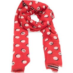 Szal LIU JO - Sciarpa Pois Logo 90 A18239 T0300 Cherry Red 81761. Czerwone szaliki i chusty damskie Liu Jo, z materiału. Za 149.00 zł.