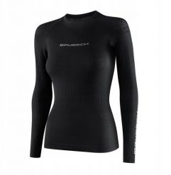 LS1594W Koszulka damska 3D PRO z długim rękawem czarny L. Czarne t-shirty damskie Brubeck, l, bez wzorów, bez kołnierzyka. Za 189.46 zł.