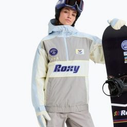 Kurtka snowboardowa damska ROXY Chloe Kim Anorak. Szare kurtki snowboardowe damskie Roxy, l, bez wzorów, z materiału, bez kaptura, snowboardowy. Za 1,263.20 zł.