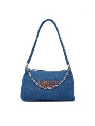 Tommy Jeans Torebka Tjw Cool Denim Shoulder Bag AW0AW18575 Niebieski. Niebieskie torebki do ręki damskie Tommy Jeans, bez wzorów, z denimu, bez dodatków. Za 489.99 zł.
