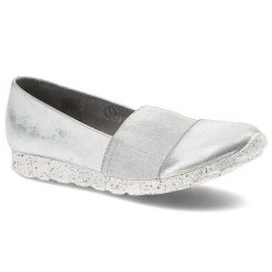 Srebrne Półbuty Maciejka Wygodne Buty Damskie. Szare półbuty damskie Maciejka, na wiosnę, bez wzorów, ze skóry, biznesowe, bez obcasa, bez zapięcia. Za 159.00 zł.