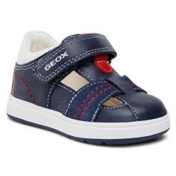 Półbuty Geox. Czarne półbuty na co dzień męskie Geox, bez zapięcia. Za 499.99 zł.