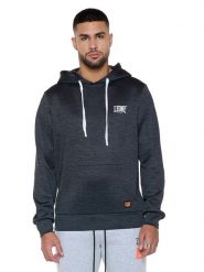 Męskie bluzy wciągane z tkaniny technicznej "Tech". Czarne bluzy męskie LEONE 1947 APPAREL, m, bez wzorów, z tkaniny, bez kaptura. Za 273.65 zł.