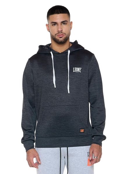Męskie bluzy wciągane z tkaniny technicznej "Tech". Czarne bluzy męskie LEONE 1947 APPAREL, m, bez wzorów, z tkaniny, bez kaptura. Za 147.31 zł.