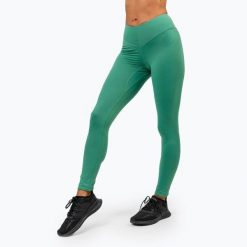 Legginsy NEBBIA Elevated. Zielone legginsy damskie Nebbia, bez wzorów, na fitness i siłownię. Za 209.99 zł.
